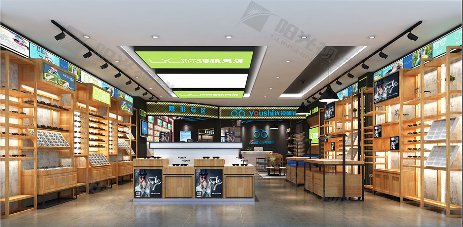 山東德州優(yōu)視眼鏡店裝修效果圖