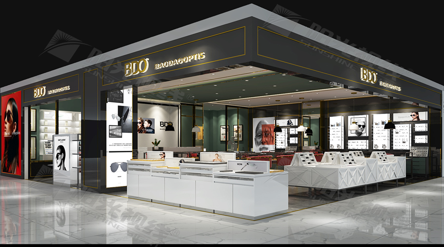 眼鏡店展示柜臺制作設計