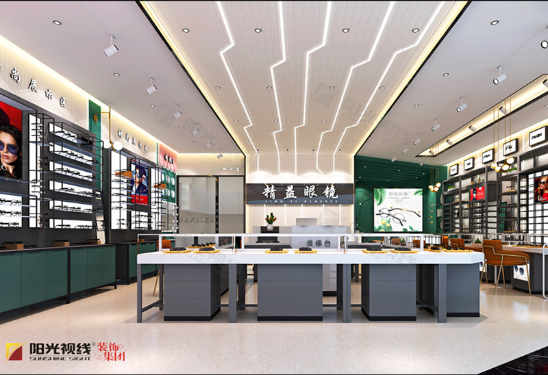 貴陽精益眼鏡店裝修設計效果圖