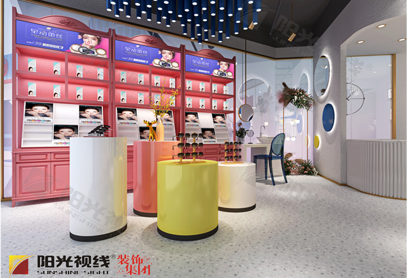 福建寶島網(wǎng)紅眼鏡店裝修效果圖