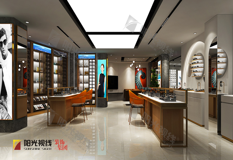 志誠(chéng)眼鏡店裝修效果圖