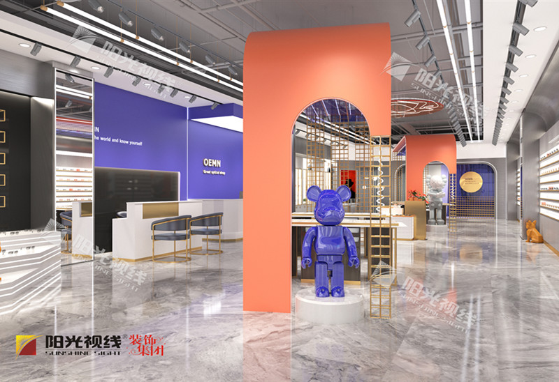 河北邢臺眼鏡店輕工業風裝修案例