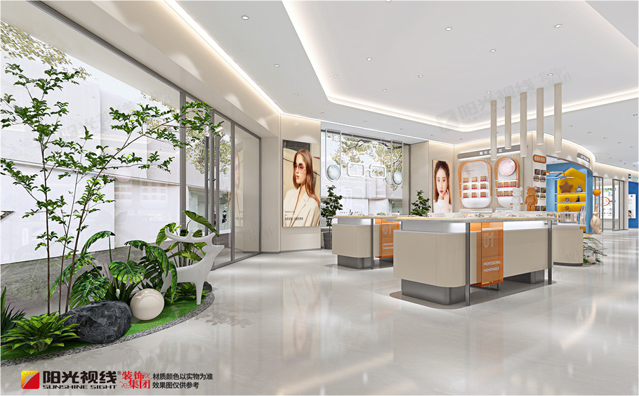 眼鏡店裝修展柜用烤漆好還是高分子膜壓好